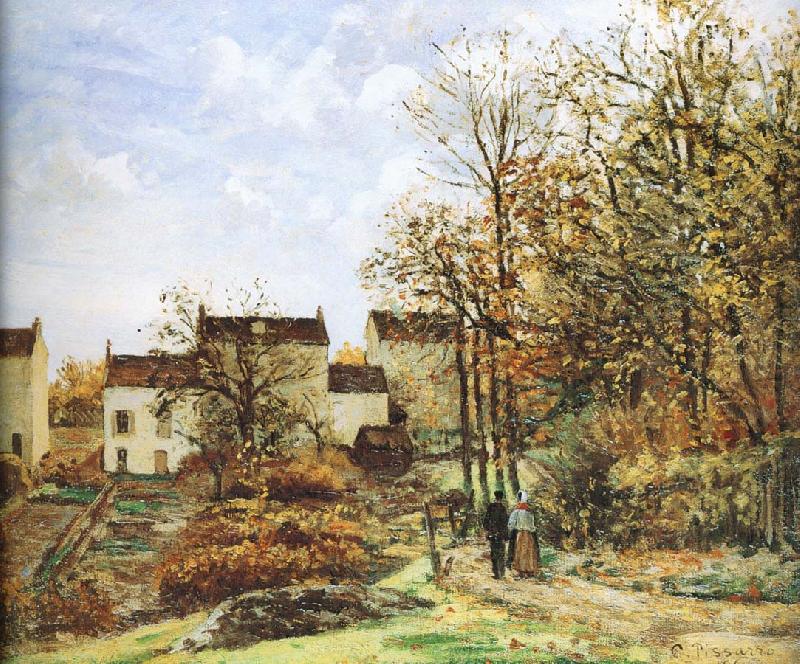 Camille Pissarro Walking in the countryside china oil painting image